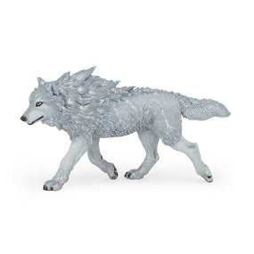 Figurine Loup des glaces Papo en PVC, Collection Fantastique, jouet éducatif idéal pour enfants et collectionneurs