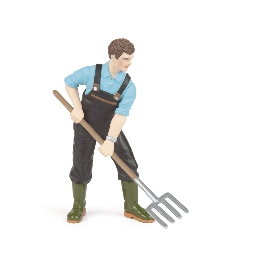 Jardinier Papo en PVC, Collection Vie à la ferme, jouet éducatif idéal pour enfants et collectionneurs