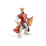 Roi Richard rouge Papo en PVC, Collection Médiéval, jouet éducatif idéal pour enfants et collectionneurs