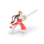 Roi au dragon à l'épée Papo en PVC, Collection Médiéval, jouet éducatif idéal pour enfants et collectionneurs