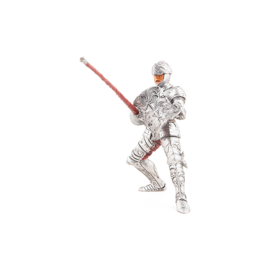 Chevalier en armure Papo en PVC, Collection Médiéval, jouet éducatif idéal pour enfants et collectionneurs