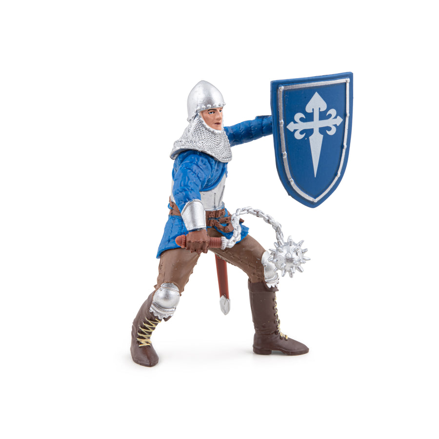 Chevalier à la masse d'arme Papo en PVC, Collection Médiéval, jouet éducatif idéal pour enfants et collectionneurs