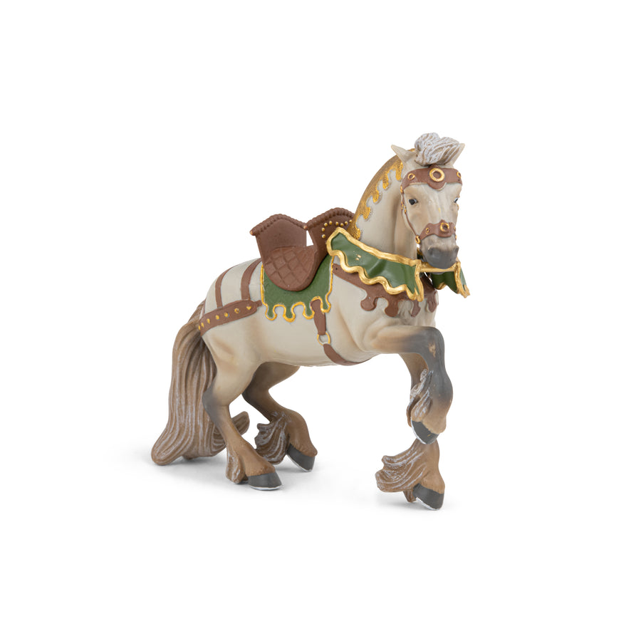 Cheval de Robin des bois Papo en PVC, Collection Médiéval, jouet éducatif idéal pour enfants et collectionneurs