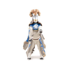 Cheval du Maître des armes cimier bélier Papo en PVC, Collection Médiéval, jouet éducatif idéal pour enfants et collectionneurs