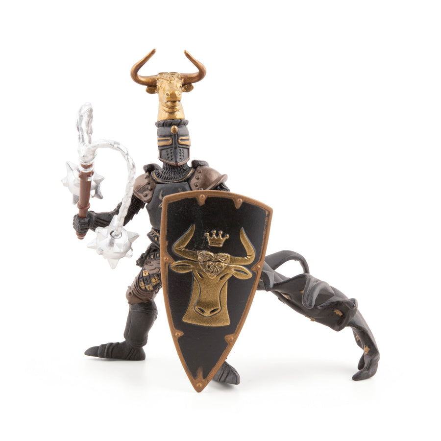 Maître des armes cimier taureau Papo en PVC, Collection Médiéval, jouet éducatif idéal pour enfants et collectionneurs