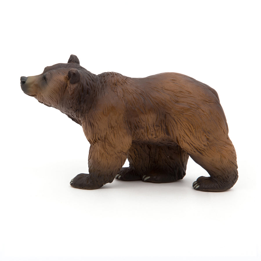 Figurine Ours des Pyrénées Papo en PVC, thème forêt, Collection Animaux sauvages, jouet éducatif idéal pour enfants et collectionneurs