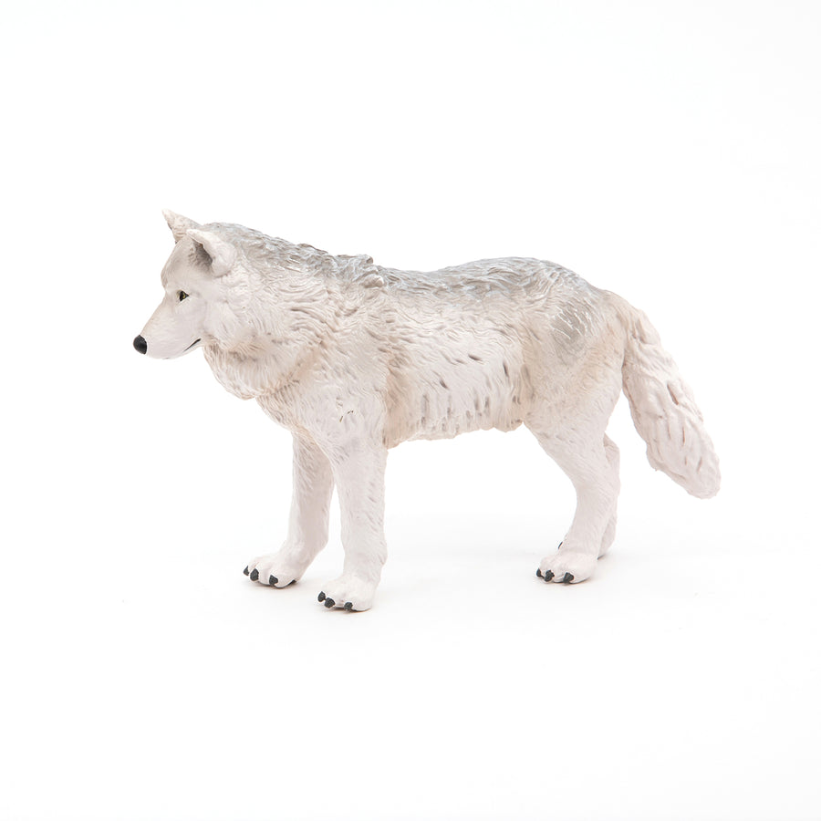 Figurine Loup polaire Papo en PVC, Collection Animaux sauvages, jouet éducatif idéal pour enfants et collectionneurs