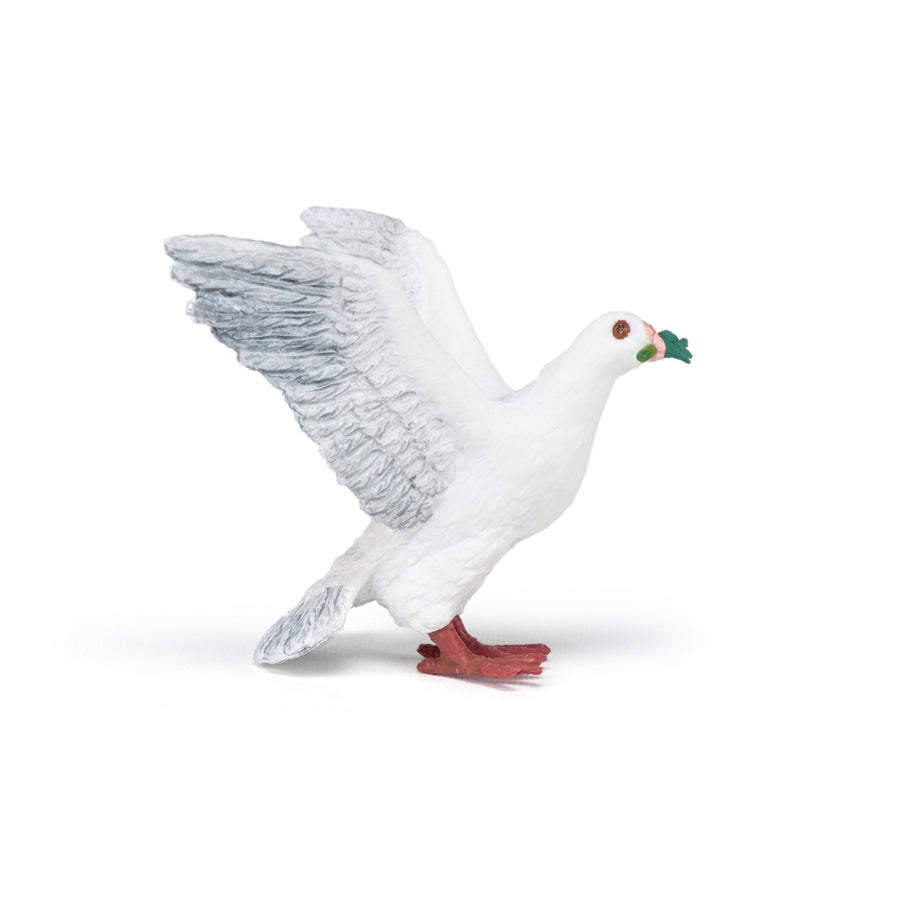 Figurine Colombe Papo en PVC, thème oiseaux, Collection Animaux sauvages, jouet éducatif idéal pour enfants et collectionneurs