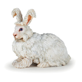 Figurine Lapin Angora Papo en PVC, thème basse-cour, Collection Vie à la ferme, jouet éducatif idéal pour enfants et collectionneurs