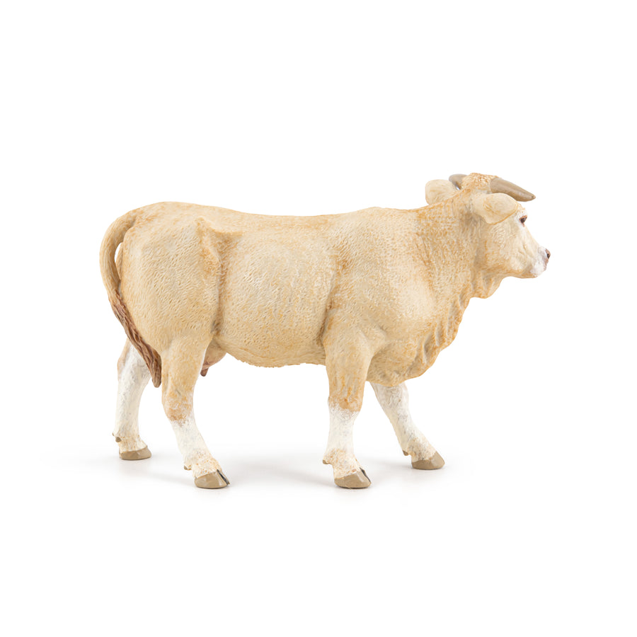 Blonde d'Aquitaine Papo en PVC, Collection Vie à la ferme, jouet éducatif idéal pour enfants et collectionneurs