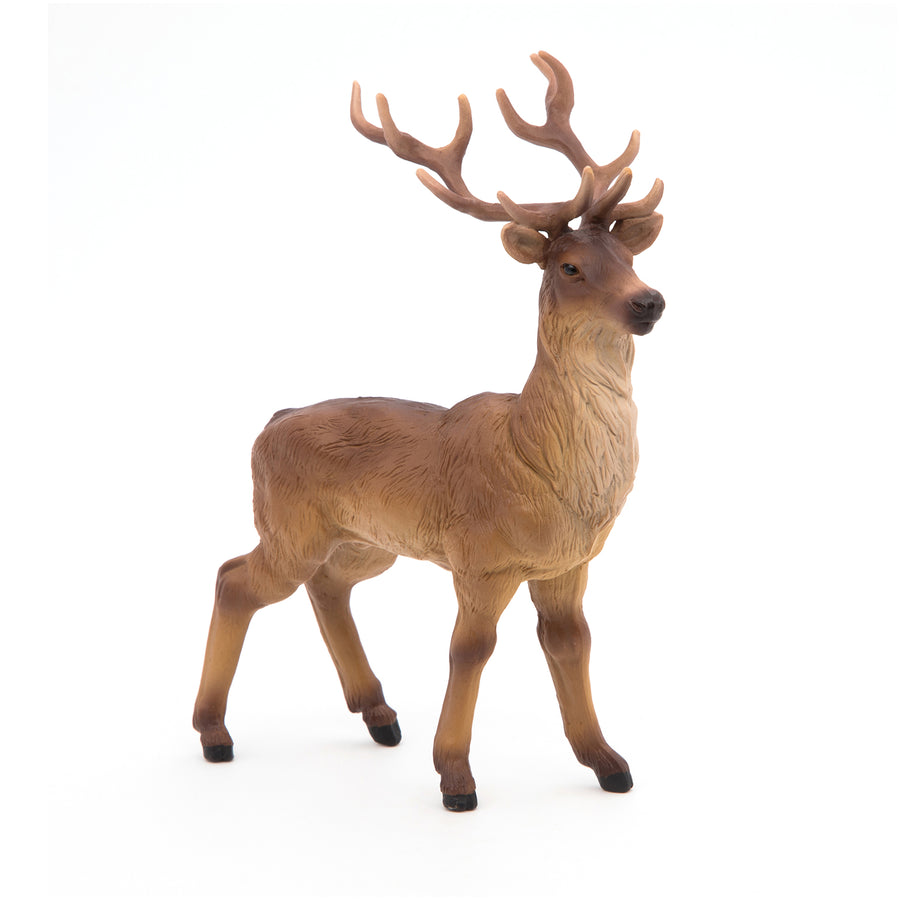 Figurine Cerf Papo en PVC, thème forêt, Collection Animaux sauvages, jouet éducatif idéal pour enfants et collectionneurs