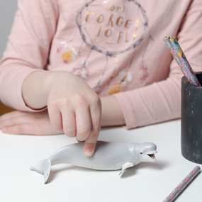 Figurine Béluga Papo en PVC, Collection animaux marins, jouet éducatif idéal pour enfants et collectionneurs