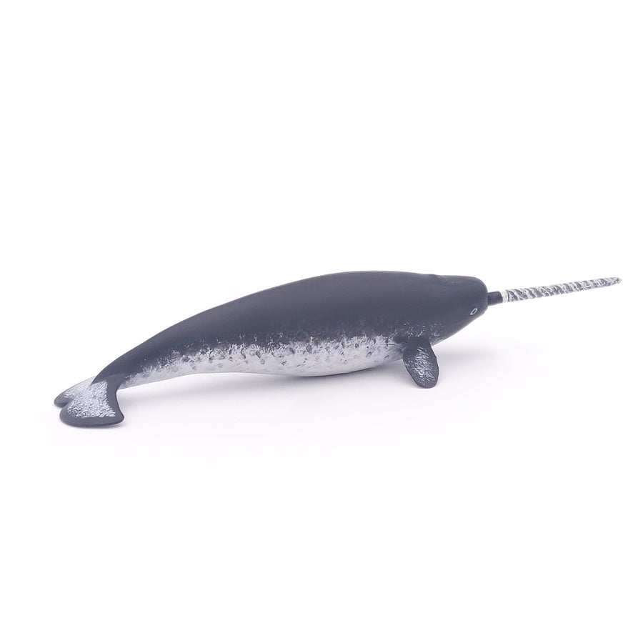 Figurine Narval Papo en PVC, Collection animaux marins, jouet éducatif idéal pour enfants et collectionneurs