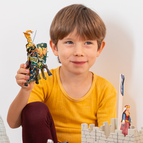 Figurine Cheval du Maître des armes cimier dragon